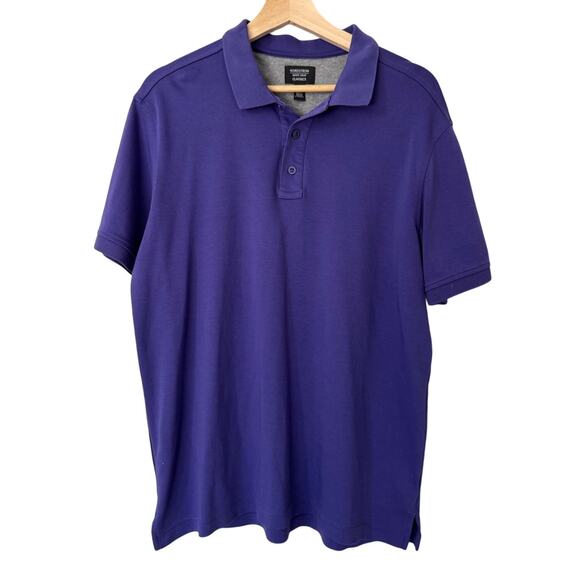 Nordstrom Other - Nordstrom Mens Shop Classics Purple‎ Short Sleeve Polo Shirt Size Large